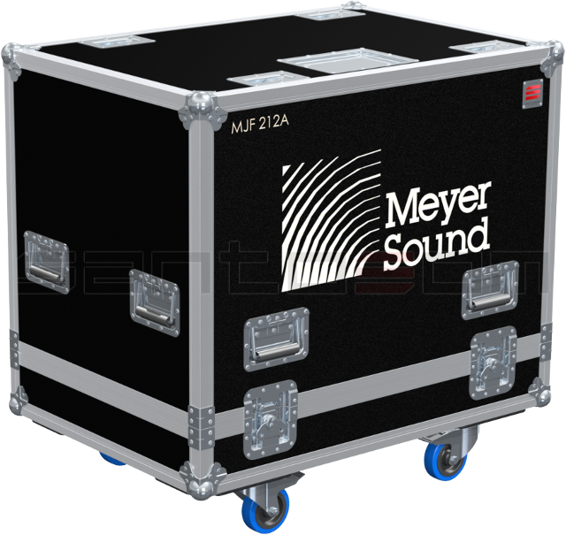 Santosom Cabinet Flight case PRO, 2x Meyer Sound MJF-212A