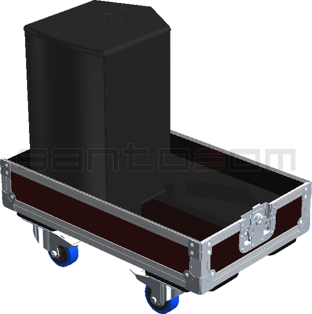 Santosom Cabinet Flight case STD, 2x L-Acoustics 108P