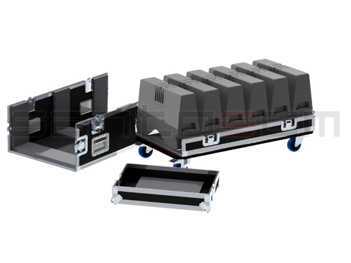 Santosom Cabinet Flight case PRO, 6x L-Acoustics KIVA