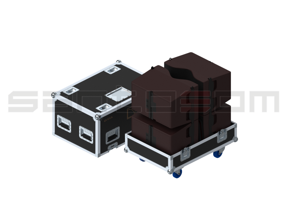 Santosom Cabinet Flight case PRO, L-Acoustics 6x KIVA or 2 KILO + 2 KIVA