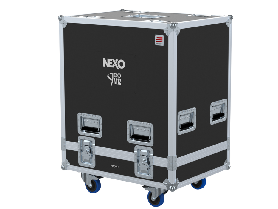 Santosom Cabinet Flight case PRO, 2x NEXO GEO M12 + Frame