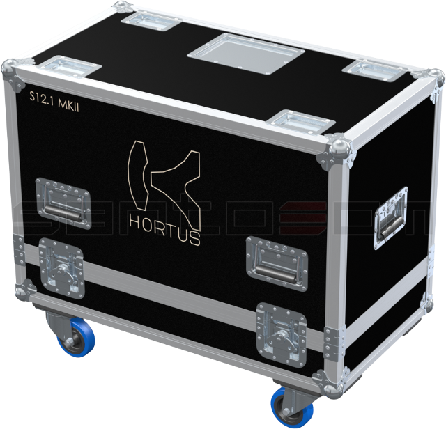 Santosom Cabinet Flight case PRO, 2x Hortus Audio S12.1 MKII