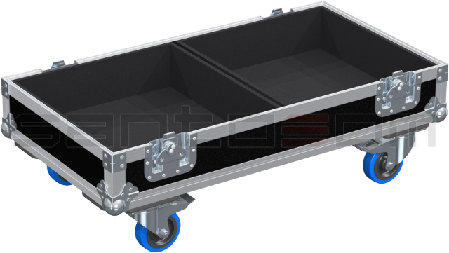 Santosom Cabinet Flight case PRO, 2x Hortus Audio S12.1 MKII