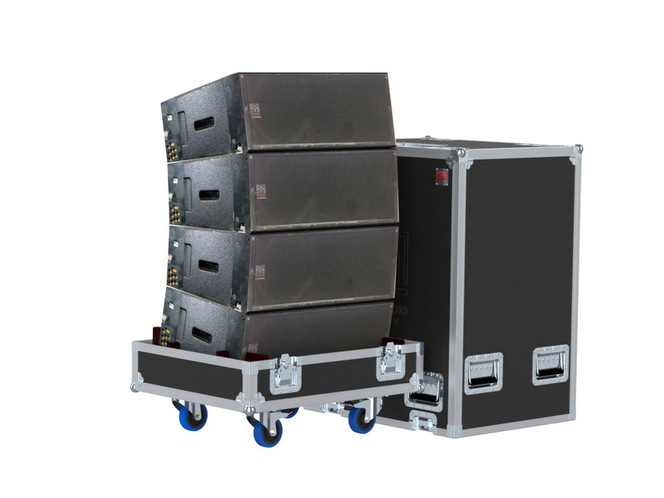Santosom Cabinet Flight case PRO, 4x Martin Audio W8LM