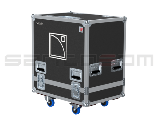 Santosom Cabinet Flight case PRO, 3x L-Acoustics KARA