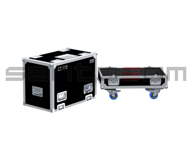 Santosom Cabinet Flight case, 2x HK audio CT 112
