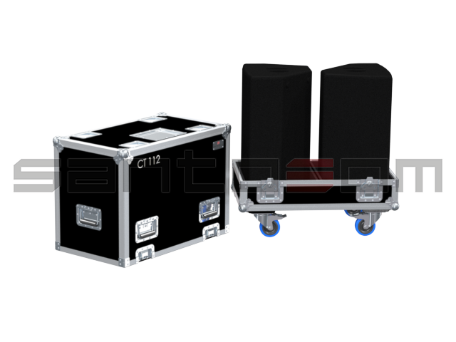 Santosom Cabinet Flight case, 2x HK audio CT 112