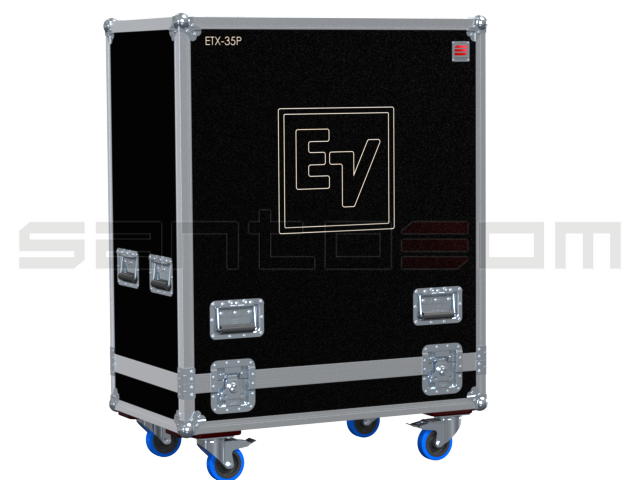 Santosom Cabinet Flight case PRO, 2x Electro-Voice ETX-35P