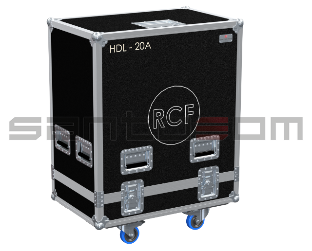 Santosom Cabinet Flight case PRO, 3x RCF HDL 20A