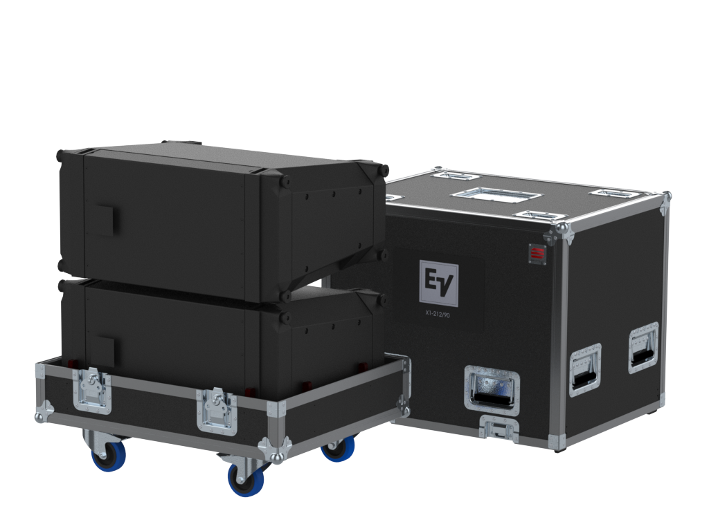 Santosom Cabinet Flight case, 2x Electro-Voice X1-212/90