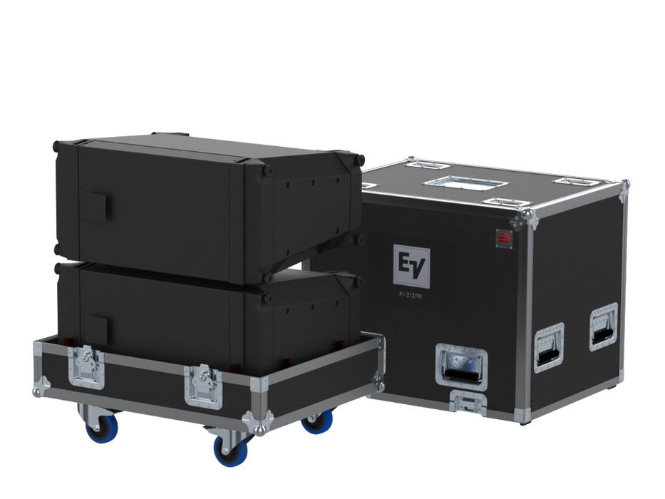 Santosom Cabinet Flight case, 2x Electro-Voice X1-212/90
