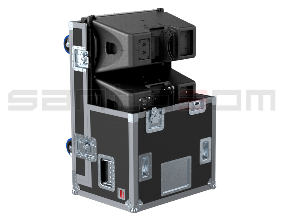Santosom Cabinet Flight case PRO, 3x Nexo GEO M10