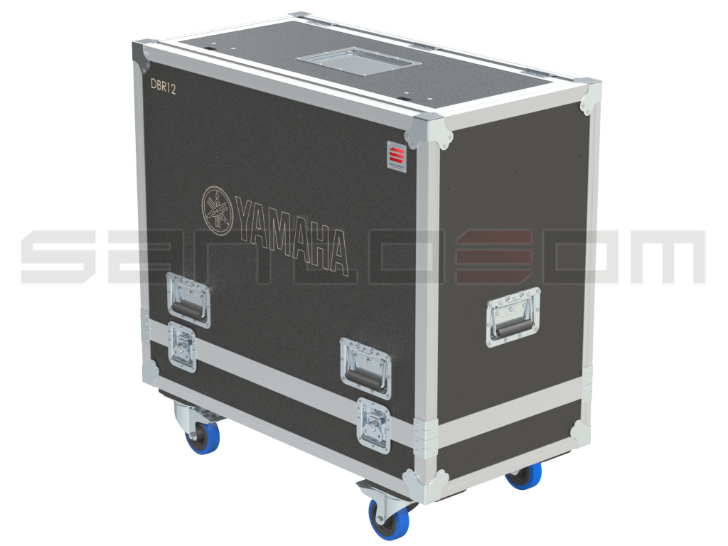 Santosom Cabinet Flight case PRO, 2x Yamaha DBR12 + stands + access.