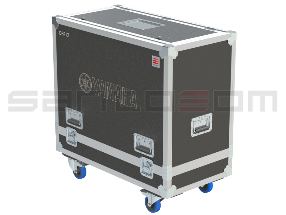 Santosom Cabinet Flight case PRO, 2x Yamaha DBR12 + stands + access.
