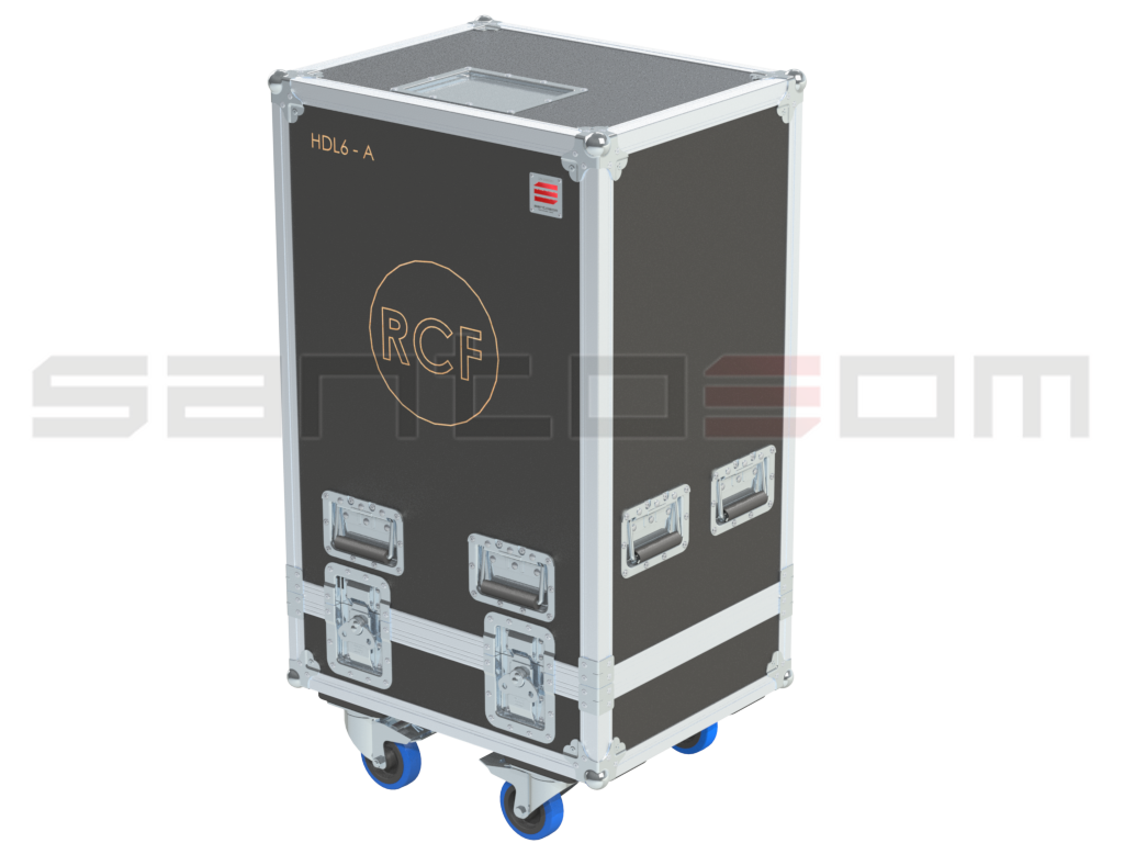 Santosom Cabinet Flight case PRO, 4x Top Line Array RCF HDL 6-A / 26-A