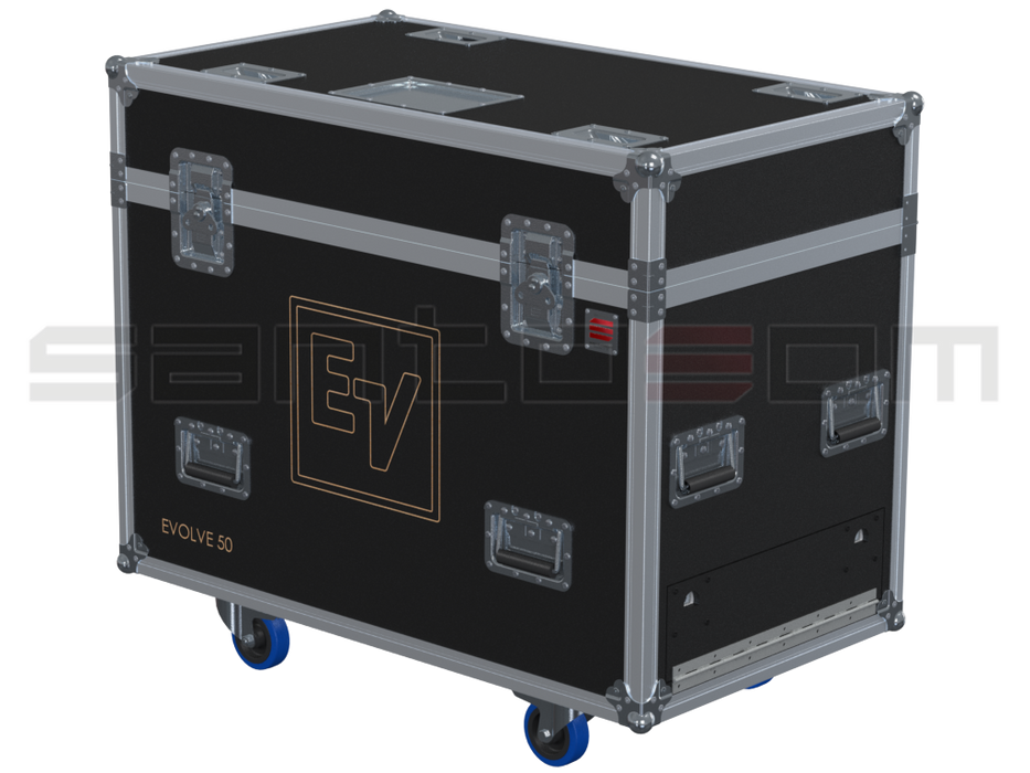 Santosom Cabinet Flight Case Pro, 2x Electro-Voice Evolve 50