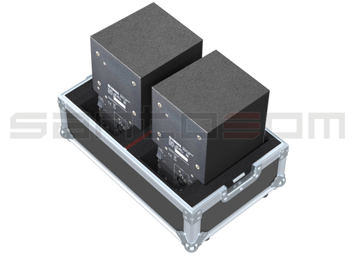 Santosom Cabinet Flight case, 2x Yamaha MSP3