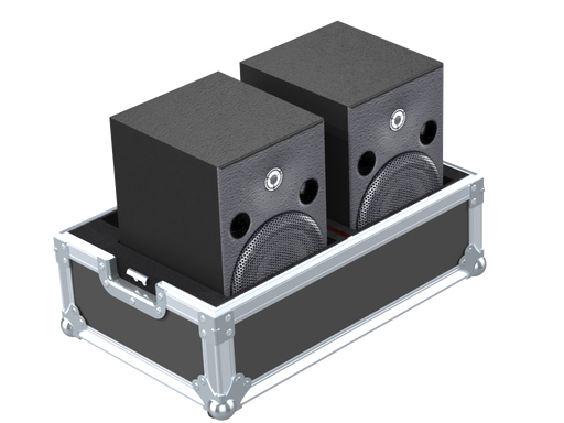 Santosom Cabinet Flight case, 2x Yamaha MSP3