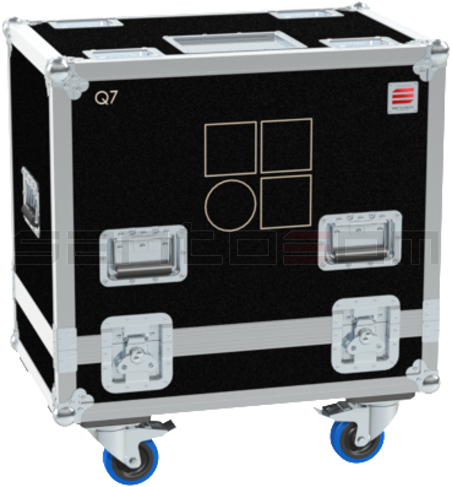 Santosom Cabinet Flight case PRO, 2 D&B Q7