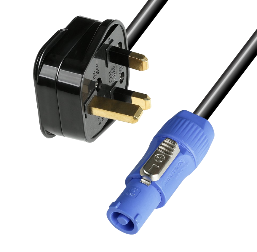 Adam Hall Accessory 1,35m Cable (UK) Connector / Powercon