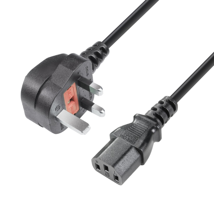 Adam Hall 3m Cable (UK) Connector / IEC C13