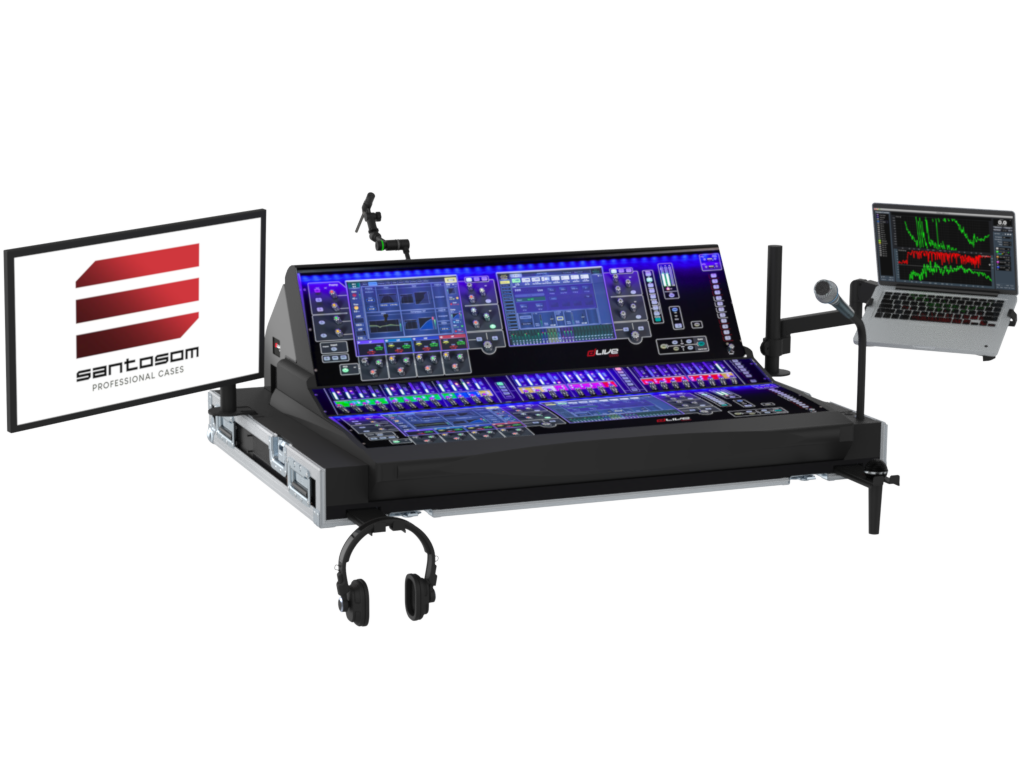 SANTOSOM MIXER Flight case PRO-32, Allen & Heath DLive S5000
