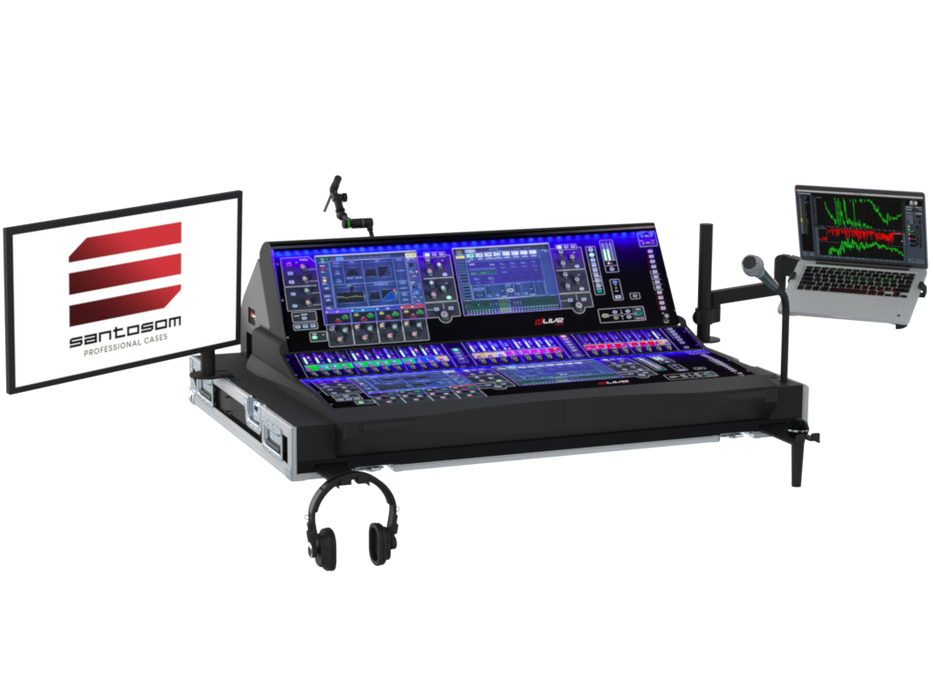 SANTOSOM MIXER Flight case PRO-32, Allen & Heath DLive S5000