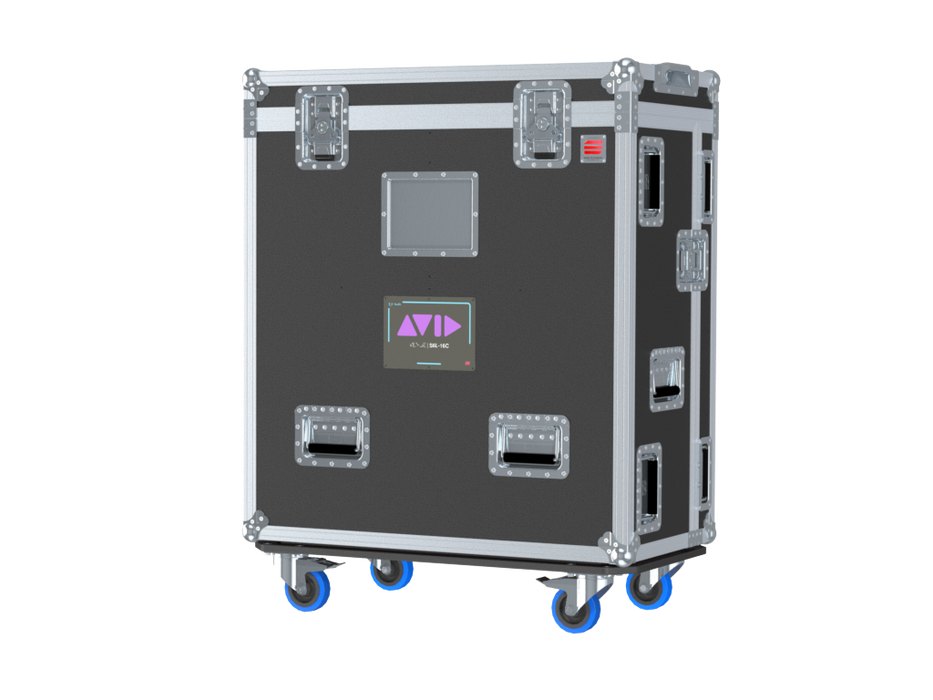 SANTOSOM MIXER Flight case PRO-32, AVID S6L-16C Control Surface