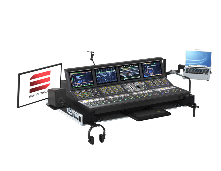 SANTOSOM MIXER Flight case PRO-3, Avid S6L-32D Control Surface