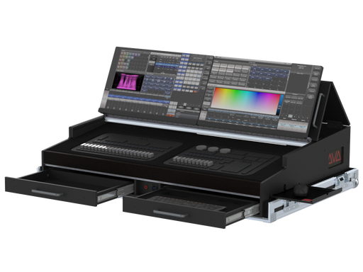 Santosom Lighting controller Flight case PRO-5, AVOLITES T3 & T3 Wing