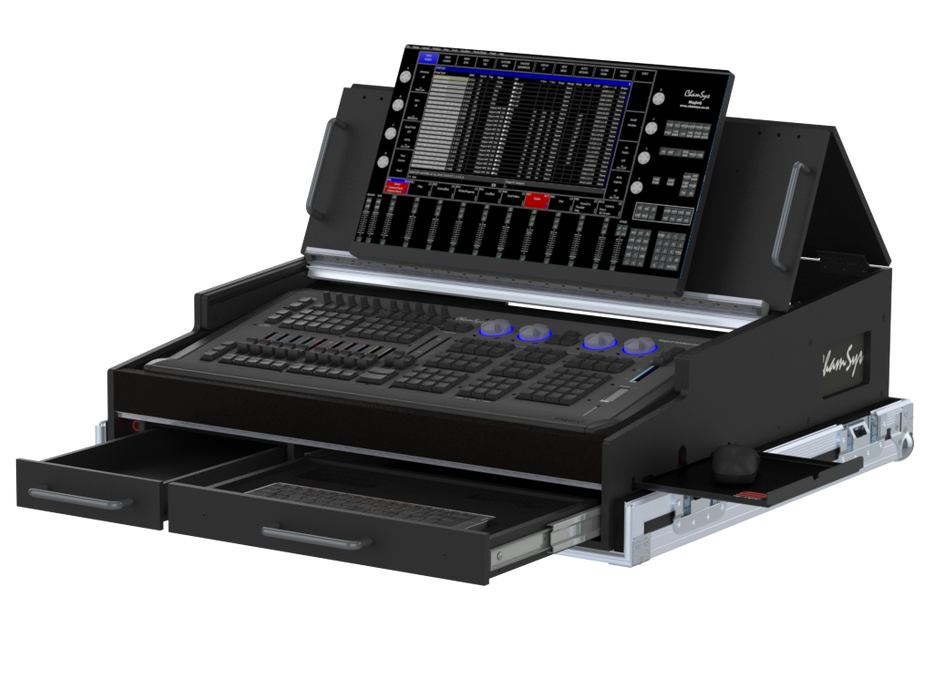 Santosom Lighting controller Flight case PRO-5, Chamsys MagicQ Stadium Connect