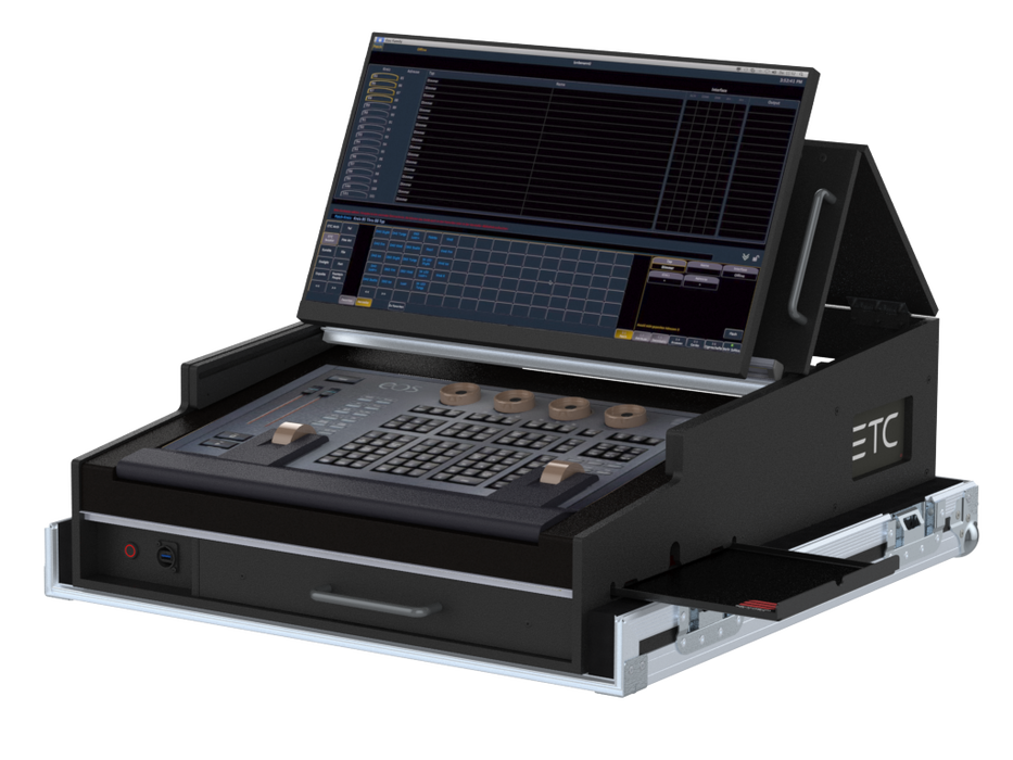 Santosom Lighting controller Flight case PRO-5, ETC EOS Programming Wing