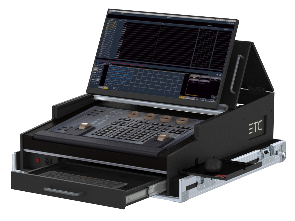 Santosom Lighting controller Flight case PRO-5, ETC EOS Programming Wing