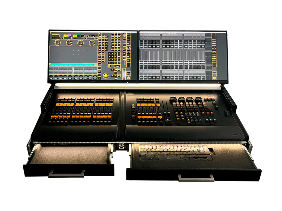 SANTOSOM EU SIS, GrandMA2 OnPC Command Wing + Fader Wing