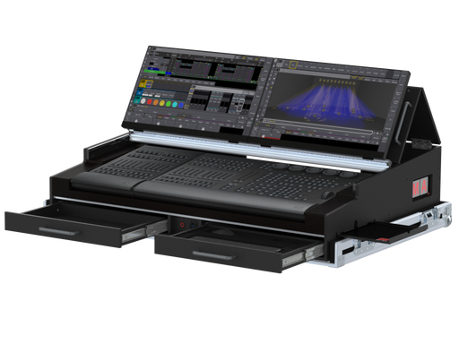 SANTOSOM Lighting controller Flight case PRO-5, MA3 OnPC CMD Wing / XT + Fader Wing
