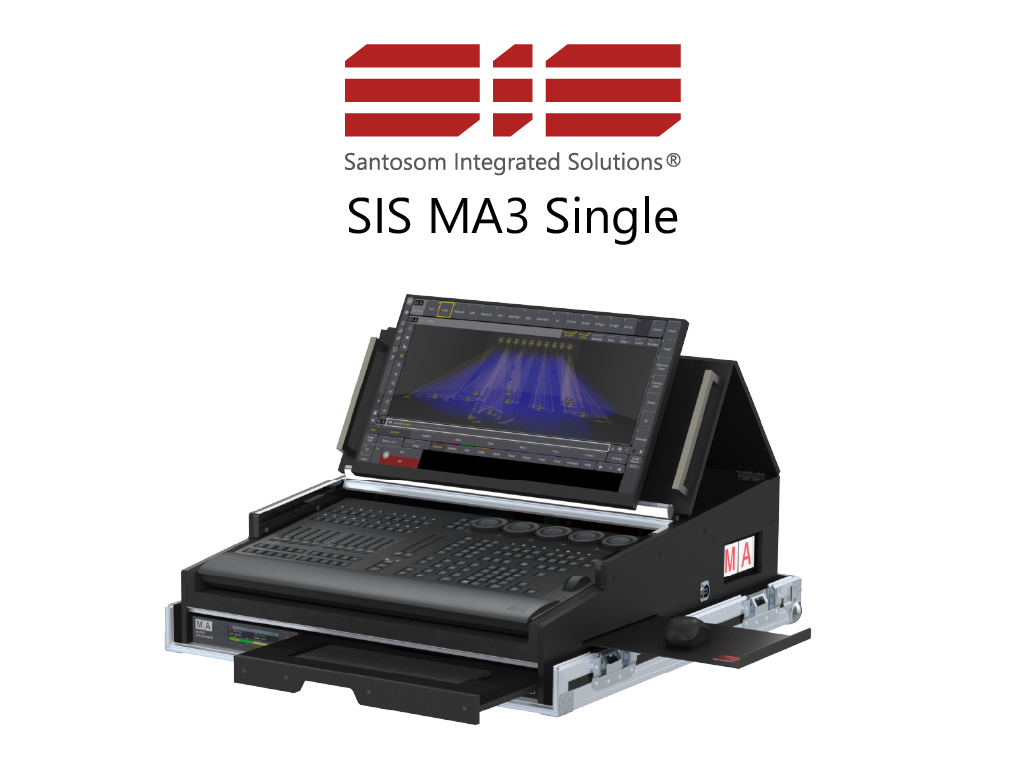 Santosom Integrated Solutions® (SIS) for MA3 Single, GrandMA3 OnPc Command Wing XT