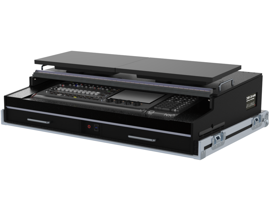 SANTOSOM Lighting controller Flight case PRO-5, Obsidian Control NX1+ NXK