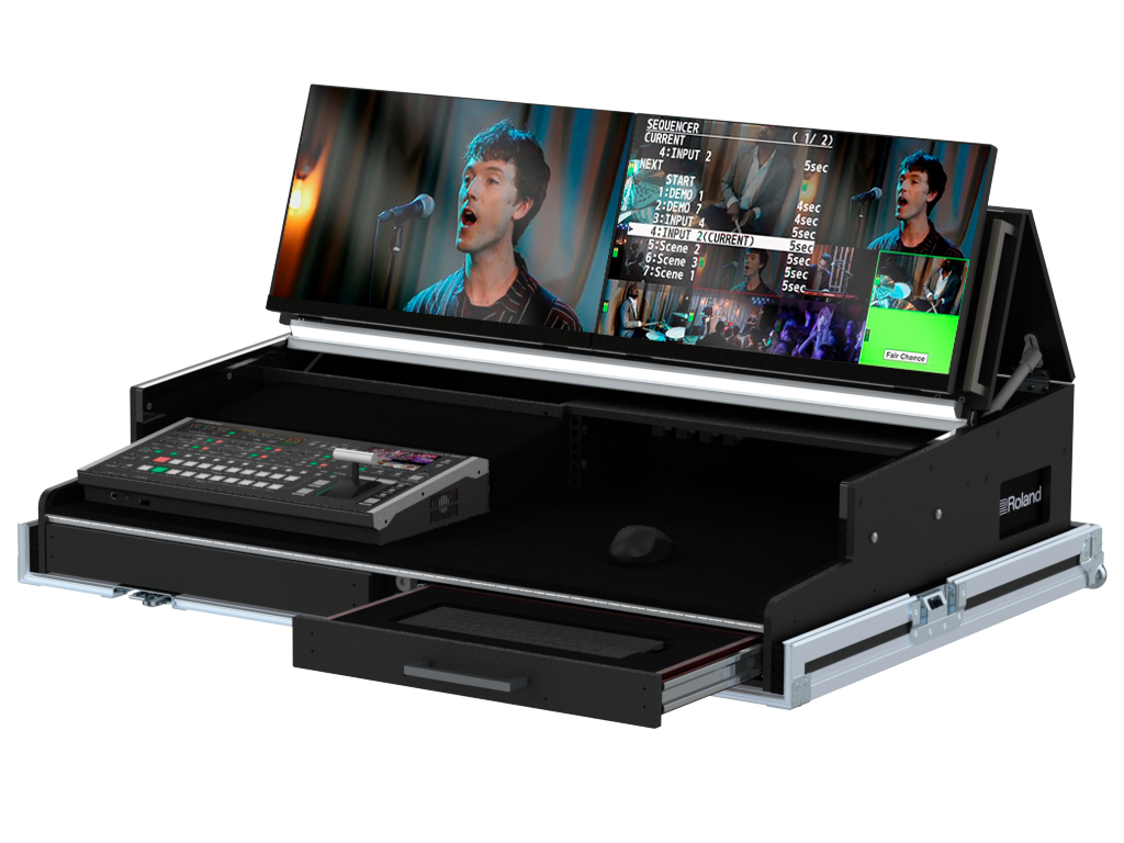 Santosom Lighting controller Flight case PRO-5, Roland V-160HD