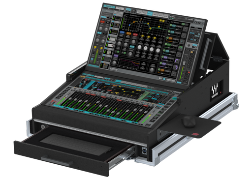 SANTOSOM CONTROLLER Flight case PRO-5, Waves eMotion LV1 (2x24")
