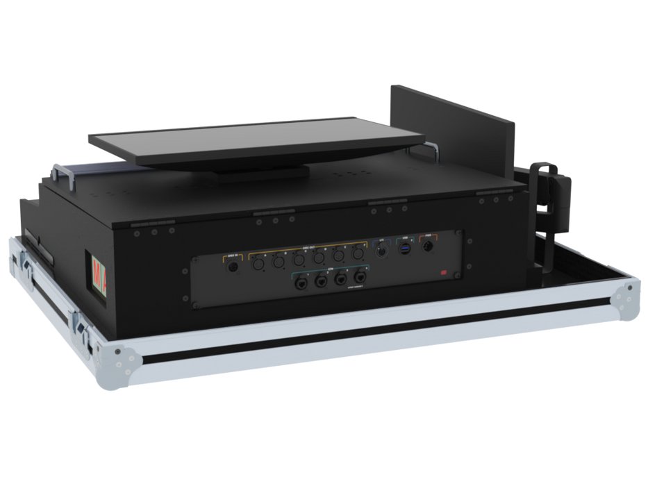 SANTOSOM Lighting controller Flight case PRO-51, MA3 OnPC CMD Wing / XT (with Swivel Arm)