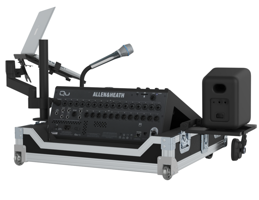 SANTOSOM Flight case, Allen & Heath Q5 (Trolley and Stackable)