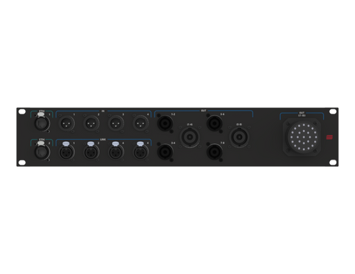 SANTOSOM Connection System Audio 2U (ETH, 4x IN, NL8, NL4 OUT, SOCA)