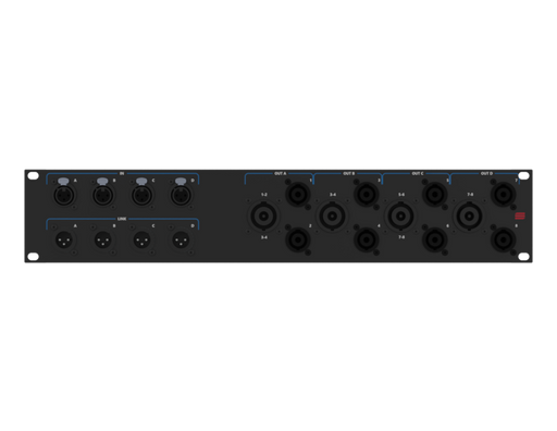 SANTOSOM Connection System Audio 2U (CH IN, NL8, NL4 OUT)