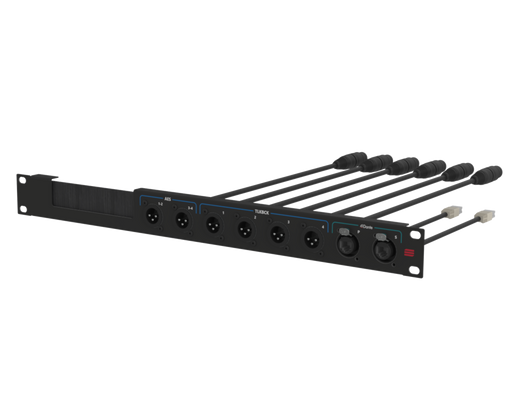 SANTOSOM Connection System Aud.Wireless 1U, w/ brush (AES,TLK, DANTE)