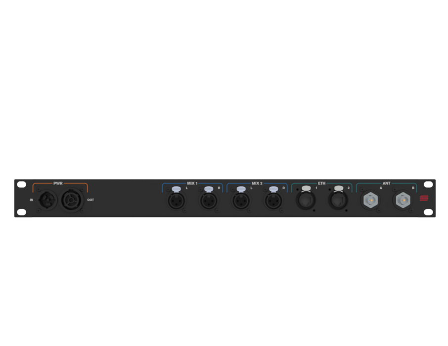 SANTOSOM Connection System Audio Wireless 1U (True1, Mix, RJ45, BNC)