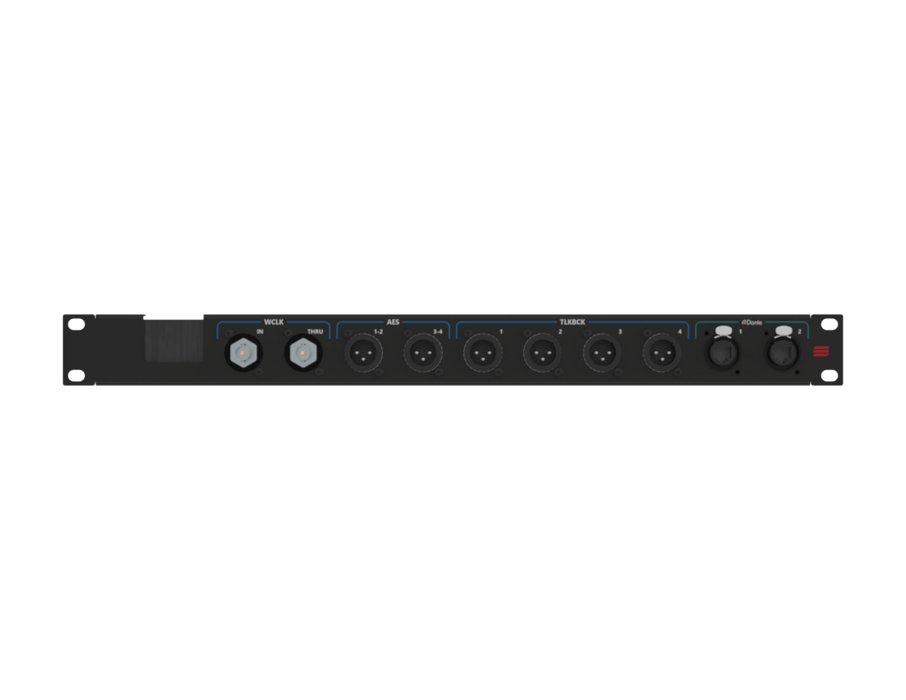 SANTOSOM Connection System Aud.Wireless 1U, w/ brush AES, TLKBCK 1-4