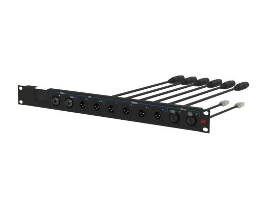 SANTOSOM Connection System Aud.Wireless 1U, w/ brush AES, TLKBCK 1-4