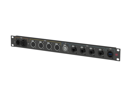 SANTOSOM Connection System Light 1U (PWR,DMX,LTC,ETH,USB(EU))