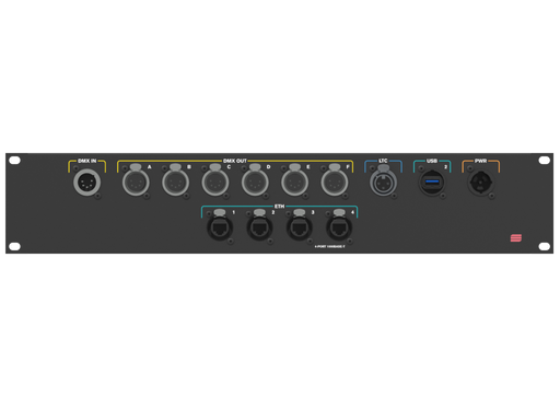 SANTOSOM Connection System Light 2U (PWR,LTC,DMX,ETH,USB(US))