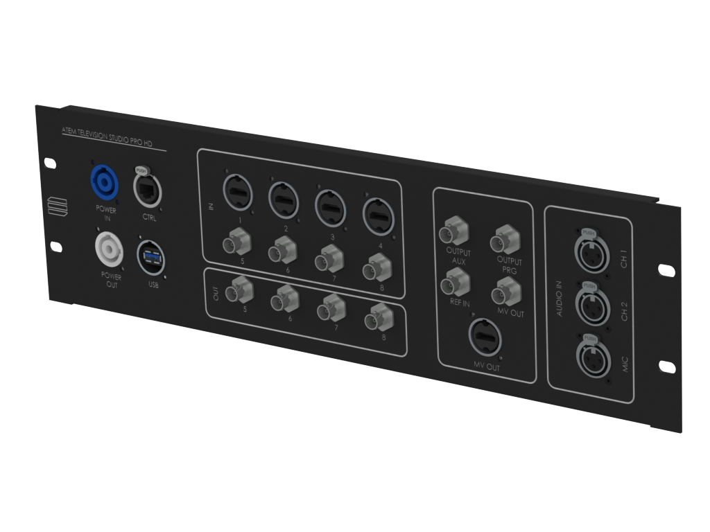 SANTOSOM Connection System Video 3U ( ATEM Television Prod. Studio)